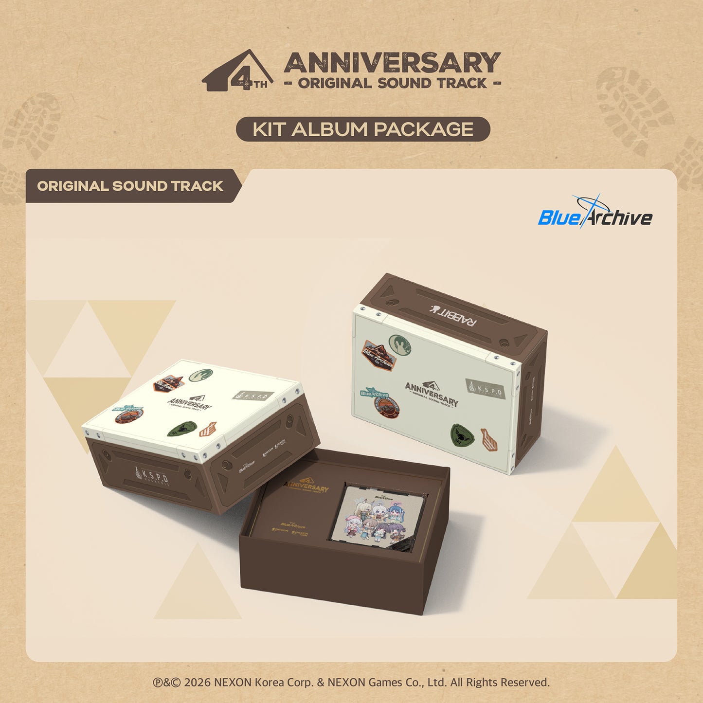 Blue Archive 블루 아카이브 The 4th anniversary OST [KIT Album Package] (KiTAlbum)