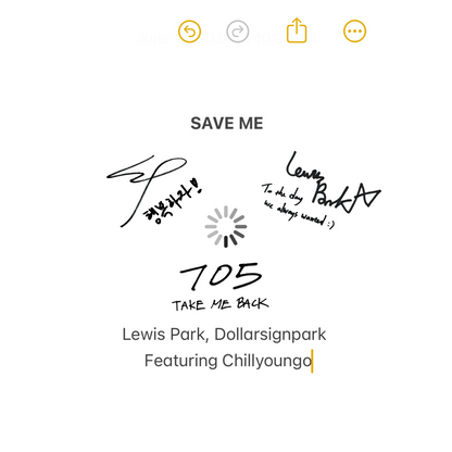 Lewis Park (루이스 박), Dollarsignpark (스파크) - SAVE ME - KiTalbum
